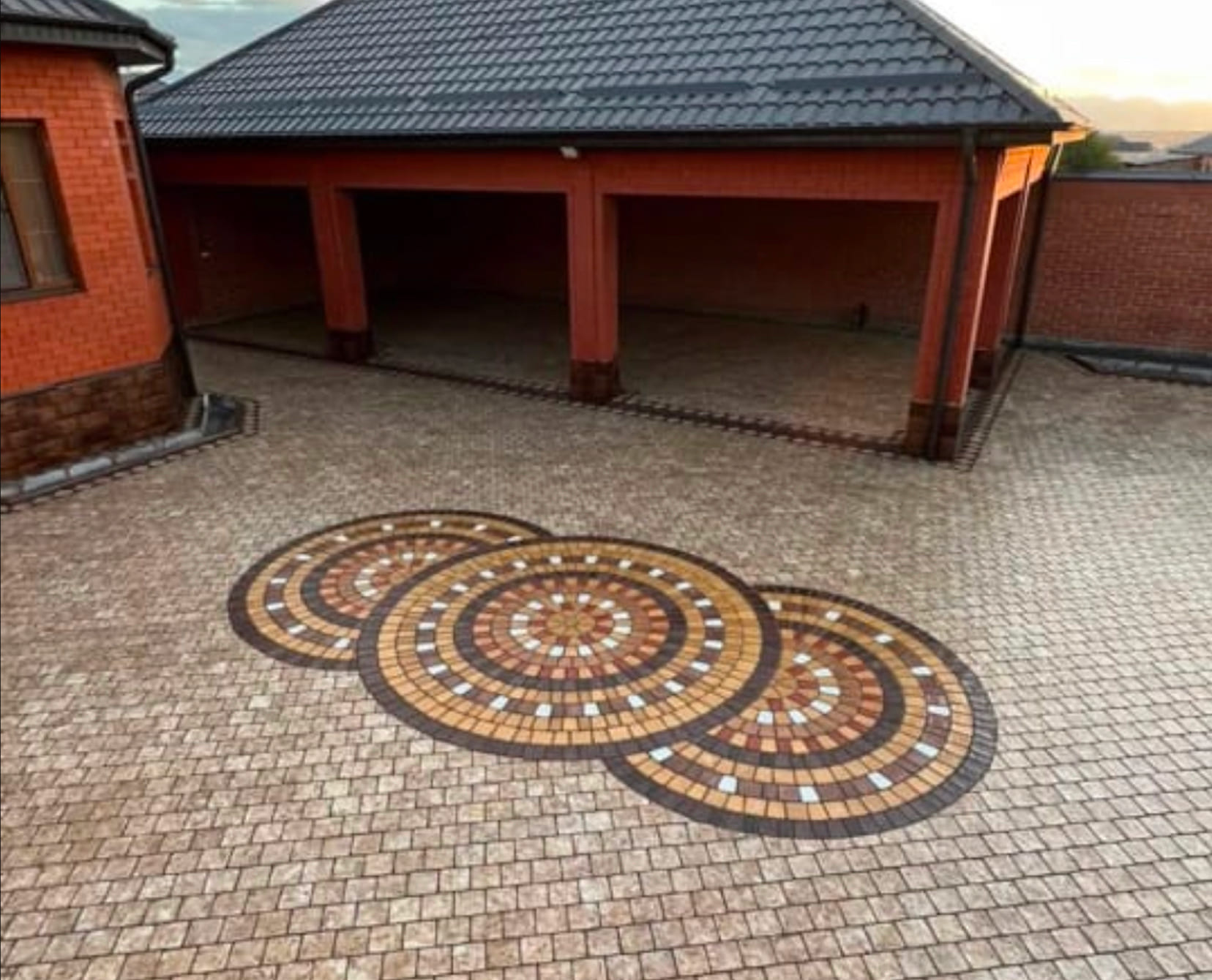 Пример укладки брусчатки 1